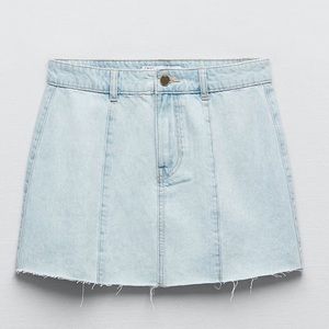 NWOT Zara Mini Denim Skirt